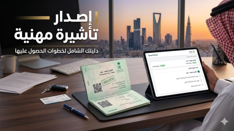 اصدار تأشيرة مهنية