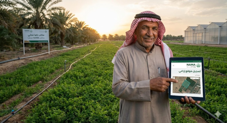 تسجيل موقع زراعي في نما