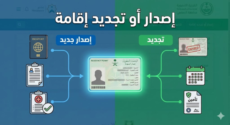 اصدار او تجديد اقامة