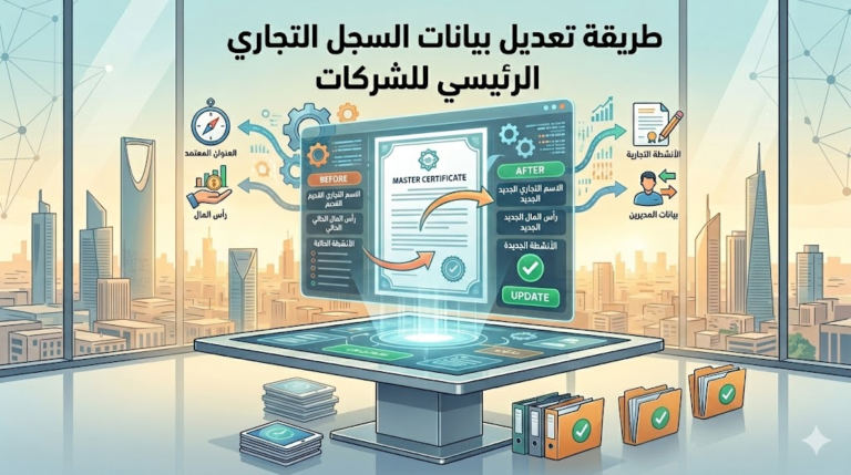 طريقة تعديل بيانات السجل التجاري الرئيسي للشركات: الدليل الشامل