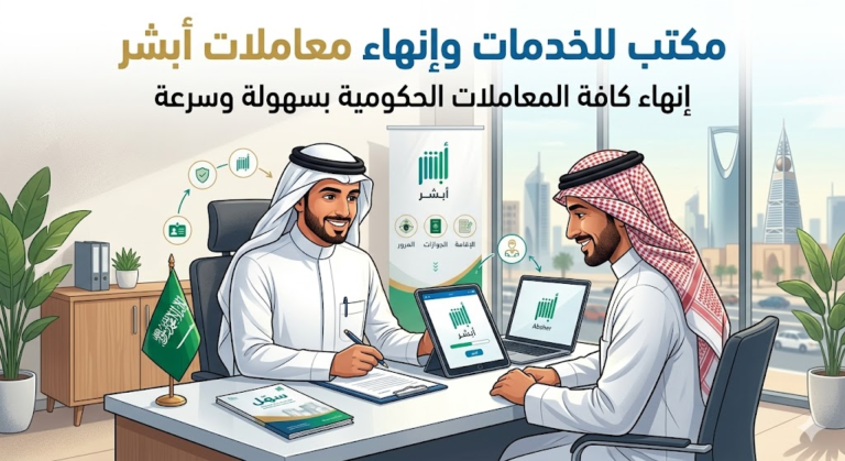 دليلك لاختيار أفضل مكتب للخدمات وإنهاء معاملات أبشر بسرعة وموثوقية