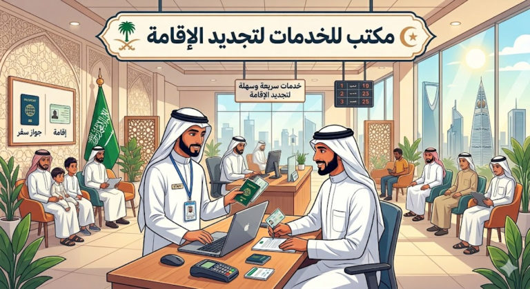 ابحث عن أفضل مكتب للخدمات لتجديد الإقامة