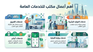اكتشف تفاصيل أهم أعمال مكتب للخدمات العامة في السعودية