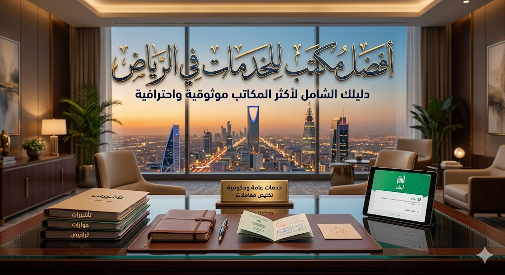 ابحث عن أفضل مكتب للخدمات في الرياض لإنجاز معاملاتك الحكومية